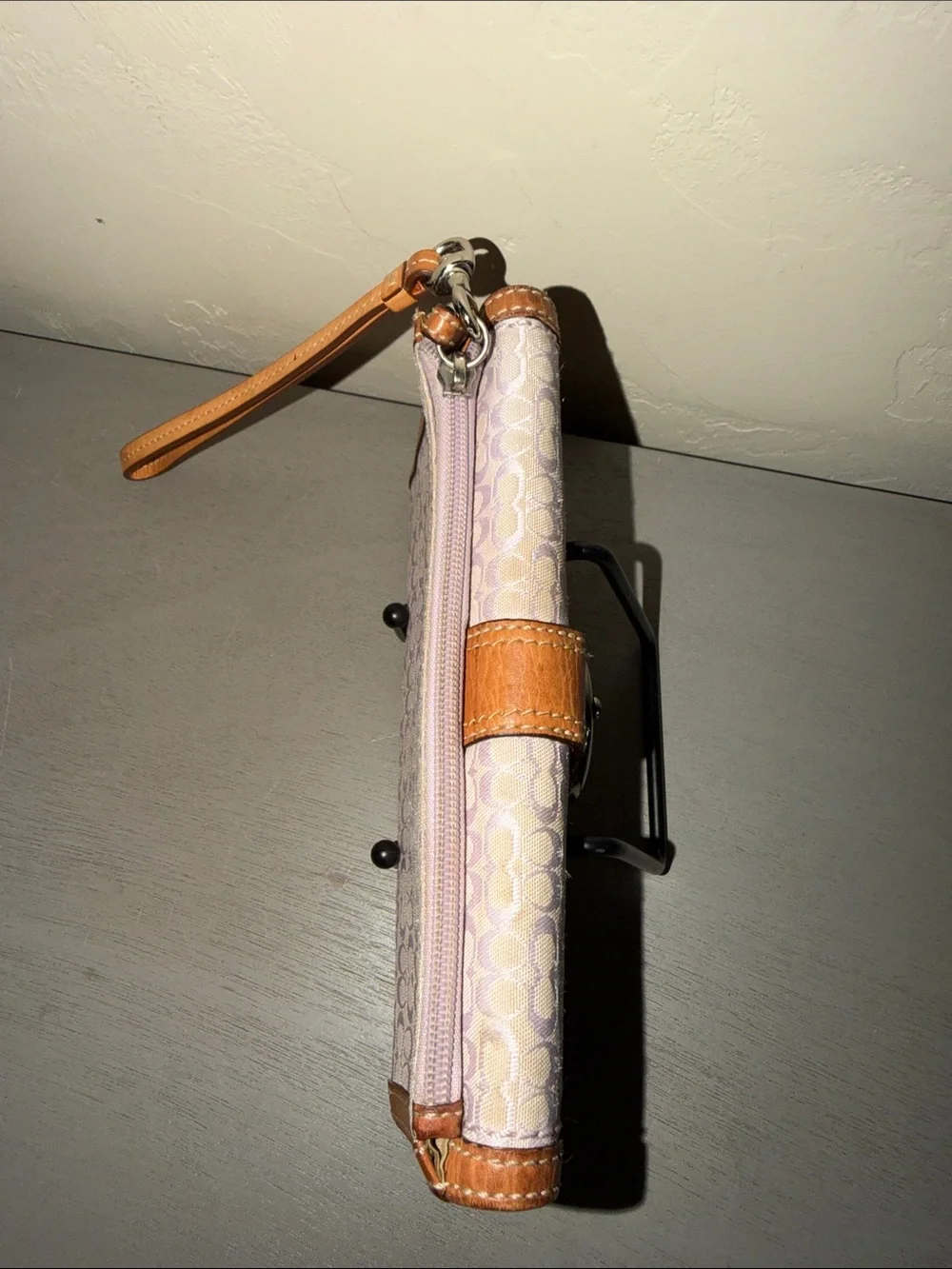 Vintage Y2K Coach Soho Signature long wallet in lavender